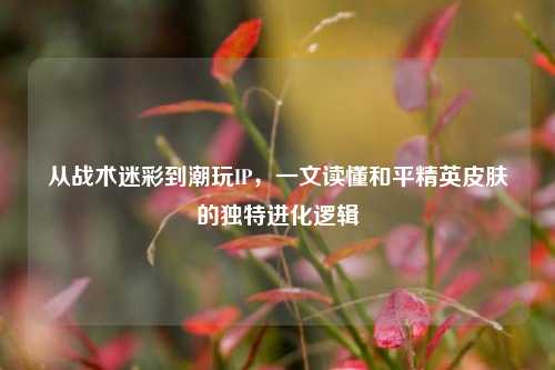 从战术迷彩到潮玩IP，一文读懂和平精英皮肤的独特进化逻辑