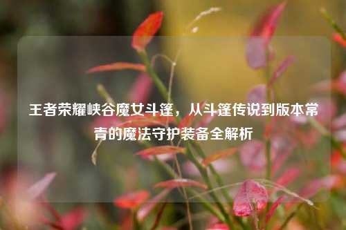 王者荣耀峡谷魔女斗篷,从斗篷传说到版本常青的魔法守护装备全解析