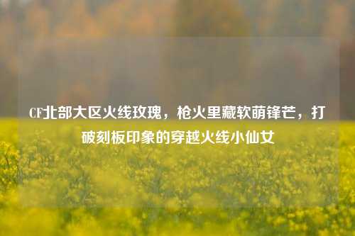 CF北部大区火线玫瑰，枪火里藏软萌锋芒，打破刻板印象的穿越火线小仙女