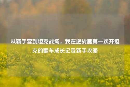 从新手营到坦克战场，我在逆战里第一次开坦克的翻车成长记及新手攻略