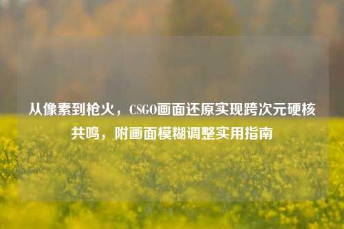 从像素到枪火，CSGO画面还原实现跨次元硬核共鸣，附画面模糊调整实用指南