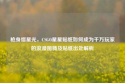 枪身缀星光,CSGO星星贴纸如何成为千万玩家的浪漫图腾及贴纸出处解析
