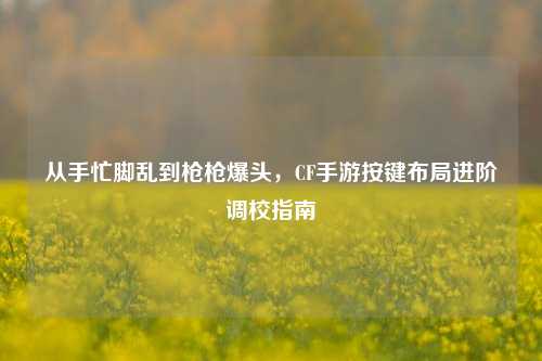 从手忙脚乱到枪枪爆头,CF手游按键布局进阶调校指南