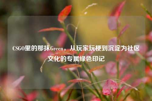 CSGO里的那抹Green，从玩家玩梗到沉淀为社区文化的专属绿色印记