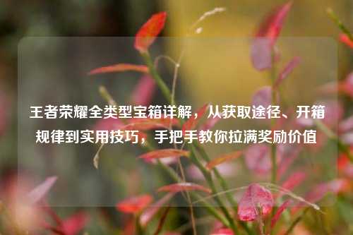 王者荣耀全类型宝箱详解，从获取途径、开箱规律到实用技巧，手把手教你拉满奖励价值