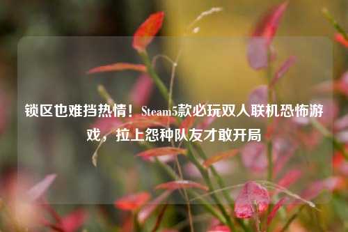 锁区也难挡热情！Steam5款必玩双人联机恐怖游戏，拉上怨种队友才敢开局