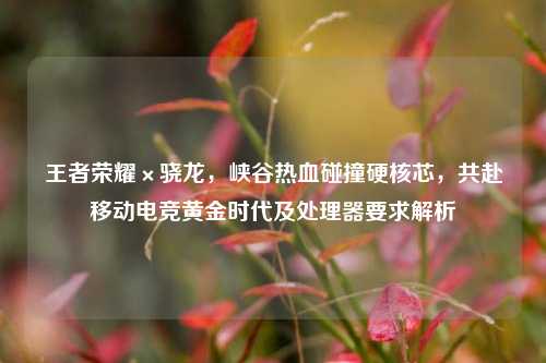 王者荣耀×骁龙，峡谷热血碰撞硬核芯，共赴移动电竞黄金时代及处理器要求解析