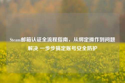 Steam邮箱认证全流程指南，从绑定操作到问题解决 一步步搞定账号安全防护