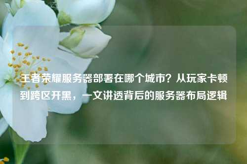 王者荣耀服务器部署在哪个城市？从玩家卡顿到跨区开黑，一文讲透背后的服务器布局逻辑