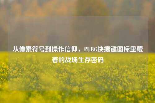 从像素符号到操作信仰，PUBG快捷键图标里藏着的战场生存密码