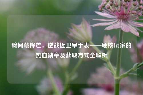 腕间藏锋芒，逆战近卫军手表——硬核玩家的热血勋章及获取方式全解析