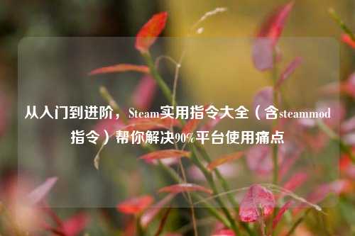 从入门到进阶，Steam实用指令大全（含steammod指令）帮你解决90%平台使用痛点