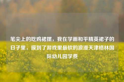 笔尖上的吃鸡裙摆，我在学画和平精英裙子的日子里，摸到了游戏里最软的浪漫天津格林国际幼儿园学费