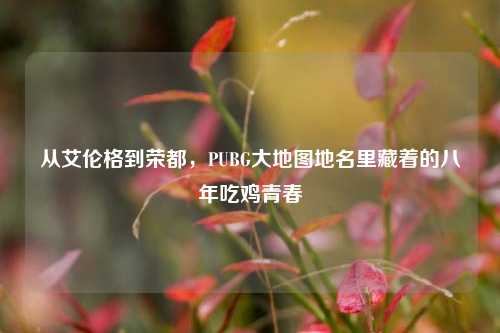 从艾伦格到荣都，PUBG大地图地名里藏着的八年吃鸡青春