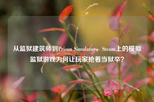 从监狱建筑师到Prison Simulator，Steam上的模拟监狱游戏为何让玩家抢着当狱卒？