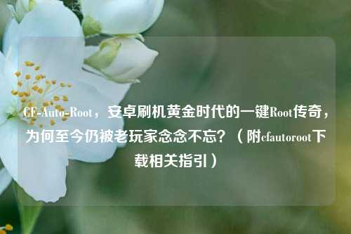 CF-Auto-Root，安卓刷机黄金时代的一键Root传奇，为何至今仍被老玩家念念不忘？（附cfautoroot下载相关指引）