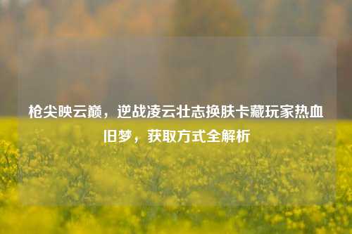 枪尖映云巅，逆战凌云壮志换肤卡藏玩家热血旧梦，获取方式全解析