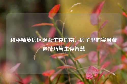 和平精英房区隐蔽生存指南，房子里的实用藏匿技巧与生存智慧