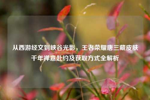 从西游经文到峡谷光影，王者荣耀唐三藏皮肤千年禅意赴约及获取方式全解析
