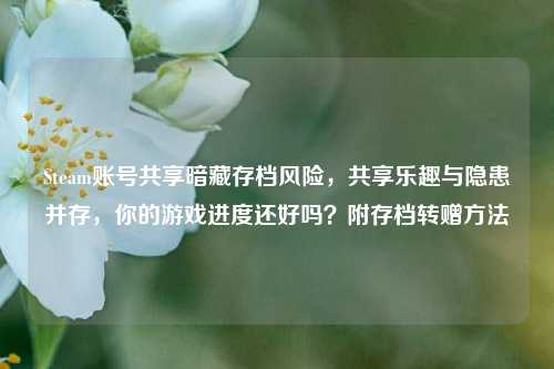 Steam账号共享暗藏存档风险，共享乐趣与隐患并存，你的游戏进度还好吗？附存档转赠方法