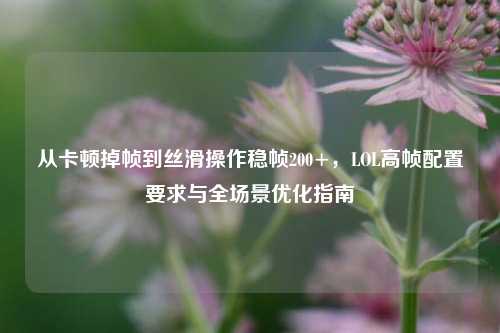 从卡顿掉帧到丝滑操作稳帧200+,LOL高帧配置要求与全场景优化指南