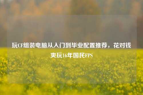 玩CF组装电脑从入门到毕业配置推荐，花对钱爽玩16年国民FPS