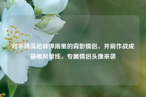 和平精英枪林弹雨里的背影情侣,并肩作战成最暖风景线,专属情侣头像来袭