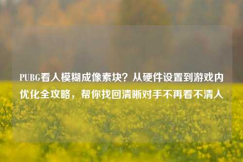 PUBG看人模糊成像素块？从硬件设置到游戏内优化全攻略，帮你找回清晰对手不再看不清人