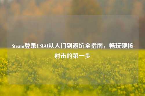 Steam登录CSGO从入门到避坑全指南，畅玩硬核射击的第一步
