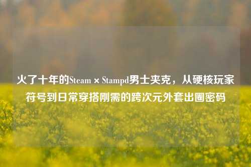 火了十年的Steam×Stampd男士夹克,从硬核玩家符号到日常穿搭刚需的跨次元外套出圈密码