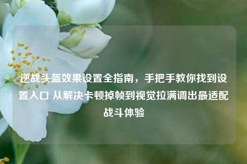 逆战头盔效果设置全指南，手把手教你找到设置入口 从解决卡顿掉帧到视觉拉满调出最适配战斗体验