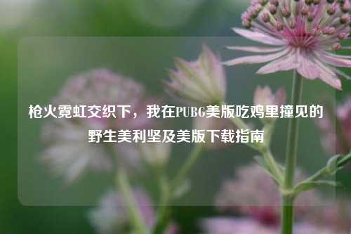 枪火霓虹交织下，我在PUBG美版吃鸡里撞见的野生美利坚及美版下载指南