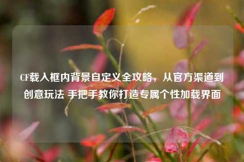 CF载入框内背景自定义全攻略,从官方渠道到创意玩法 手把手教你打造专属个性加载界面