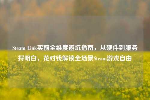 Steam Link买前全维度避坑指南，从硬件到服务捋明白，花对钱解锁全场景Steam游戏自由