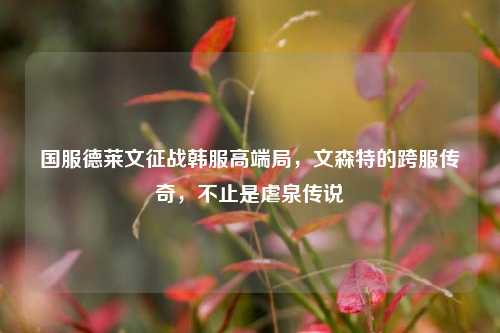 国服德莱文征战韩服高端局，文森特的跨服传奇，不止是虐泉传说