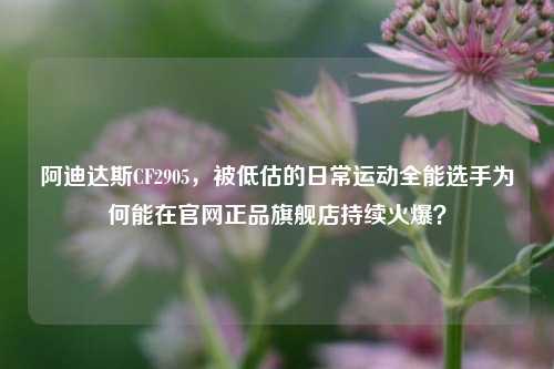 阿迪达斯CF2905,被低估的日常运动全能选手为何能在官网正品旗舰店持续火爆?