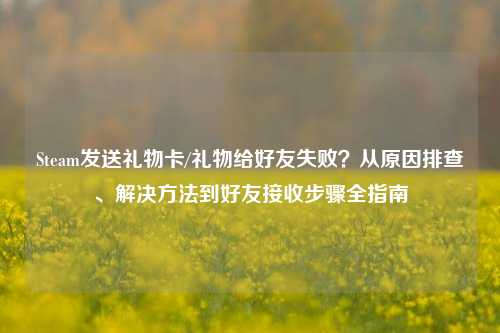 Steam发送礼物卡/礼物给好友失败?从原因排查、解决方法到好友接收步骤全指南