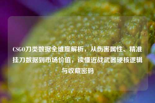 CSGO刀类数据全维度解析,从伤害属性、精准挂刀数据到市场价值,读懂近战武器硬核逻辑与收藏密码