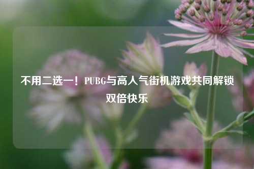 不用二选一!PUBG与高人气街机游戏共同解锁双倍快乐
