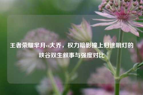 王者荣耀芈月vs大乔,权力暗影撞上归途明灯的峡谷双生叙事与强度对比