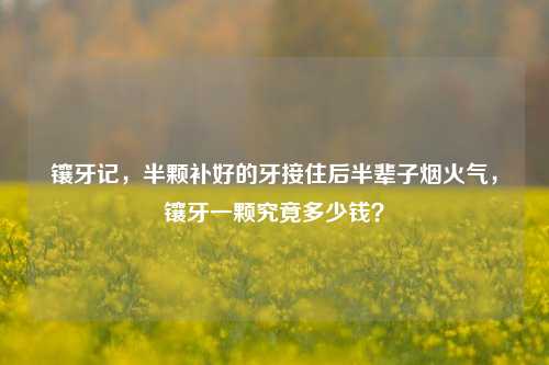 镶牙记，半颗补好的牙接住后半辈子烟火气，镶牙一颗究竟多少钱？