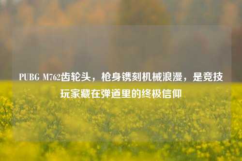 PUBG M762齿轮头，枪身镌刻机械浪漫，是竞技玩家藏在弹道里的终极信仰