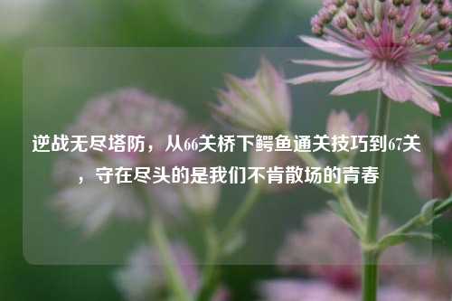 逆战无尽塔防，从66关桥下鳄鱼通关技巧到67关，守在尽头的是我们不肯散场的青春