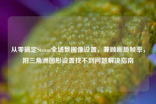 从零搞定Steam全场景图像设置，兼顾画质帧率，附三角洲图形设置找不到问题解决指南