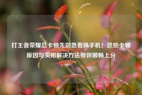 打王者荣耀总卡顿先别急着换手机！这些卡顿原因与实用解决方法帮你顺畅上分