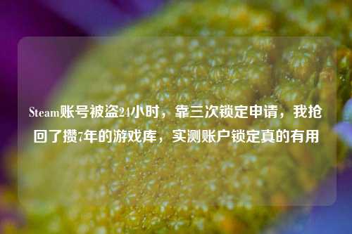Steam账号被盗24小时，靠三次锁定申请，我抢回了攒7年的游戏库，实测账户锁定真的有用