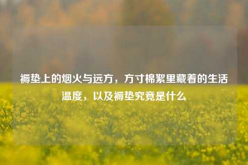 褥垫上的烟火与远方，方寸棉絮里藏着的生活温度，以及褥垫究竟是什么