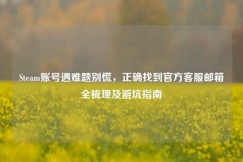 Steam账号遇难题别慌，正确找到官方客服邮箱全梳理及避坑指南